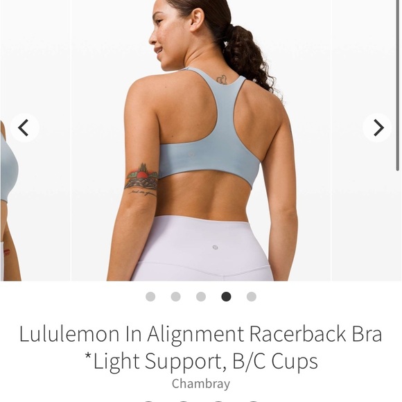 lululemon athletica Other - Lululemon in alignment racerback bra size 4 NWT